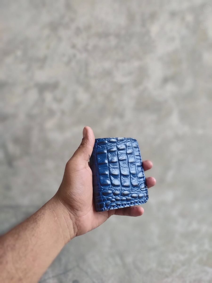 Blue Croc Card Holder - view 2