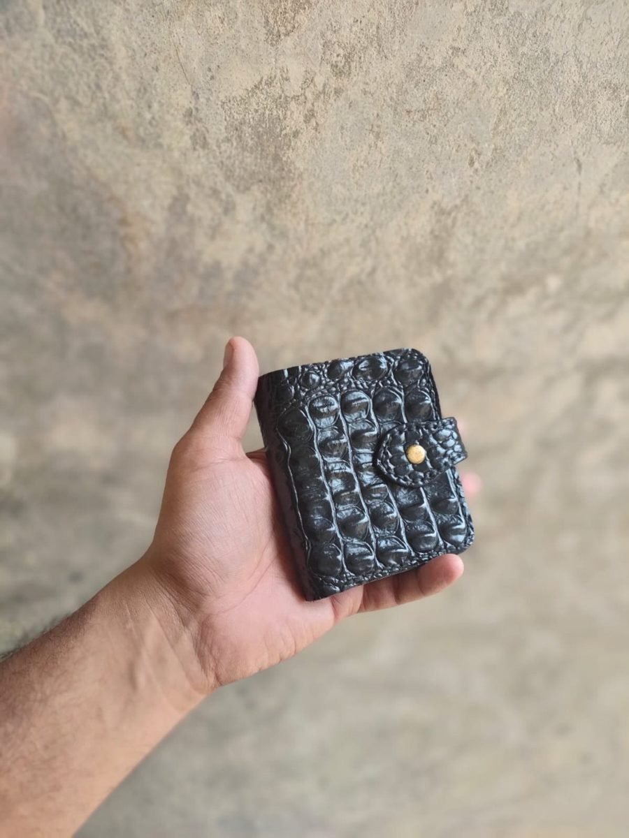Croc-Embossed Bifold Wallet - view 5