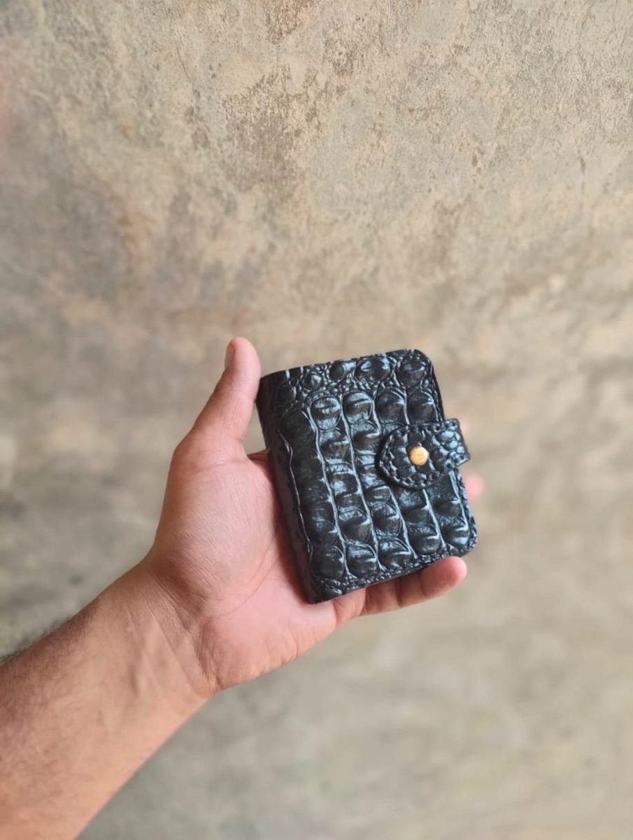 Croc-Embossed Bifold Wallet - view 6