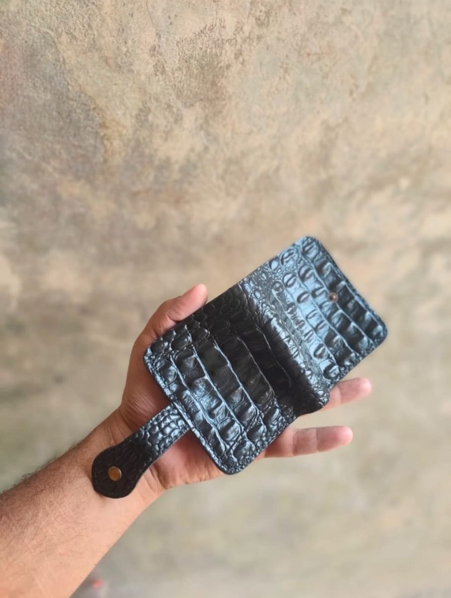 Croc-Embossed Bifold Wallet - view 7