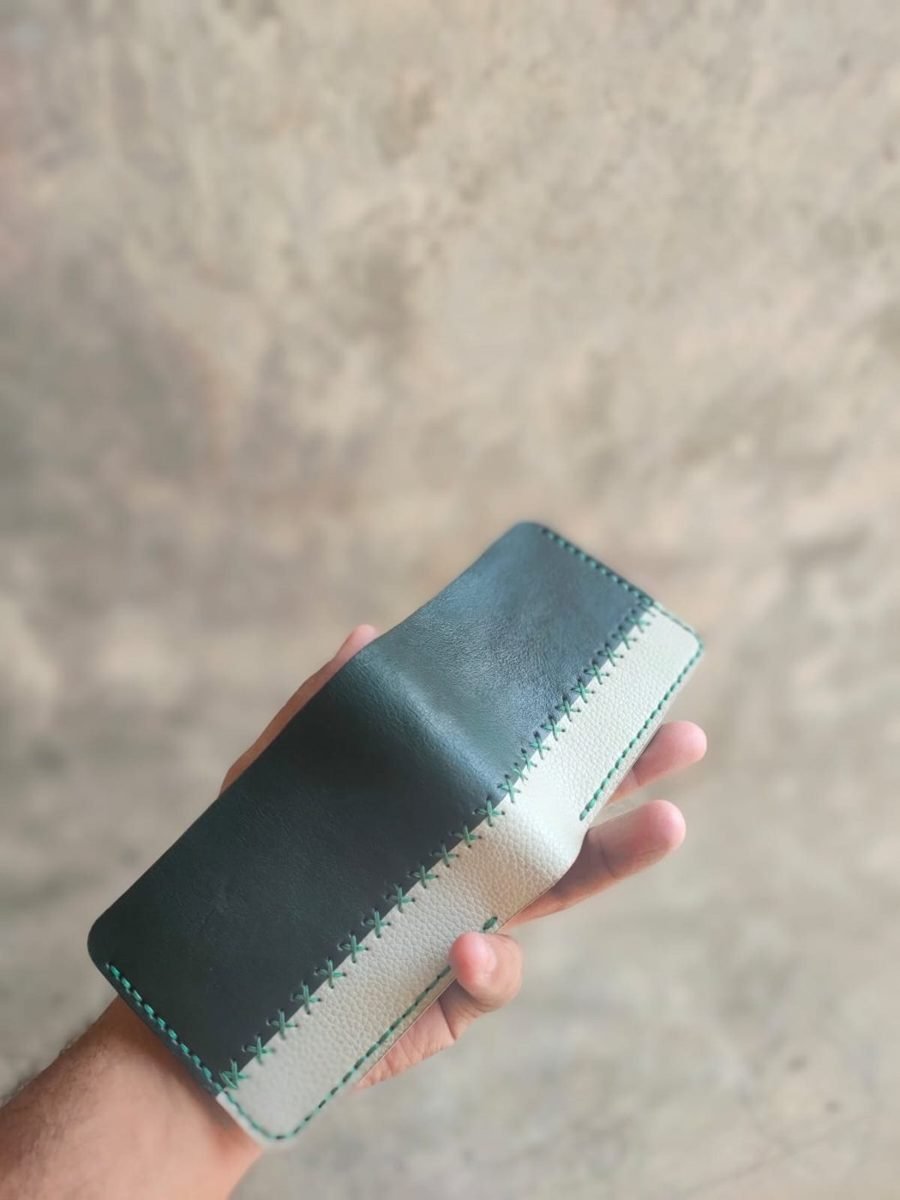 Forest Green & Cream Two-Tone Wallet - view 2