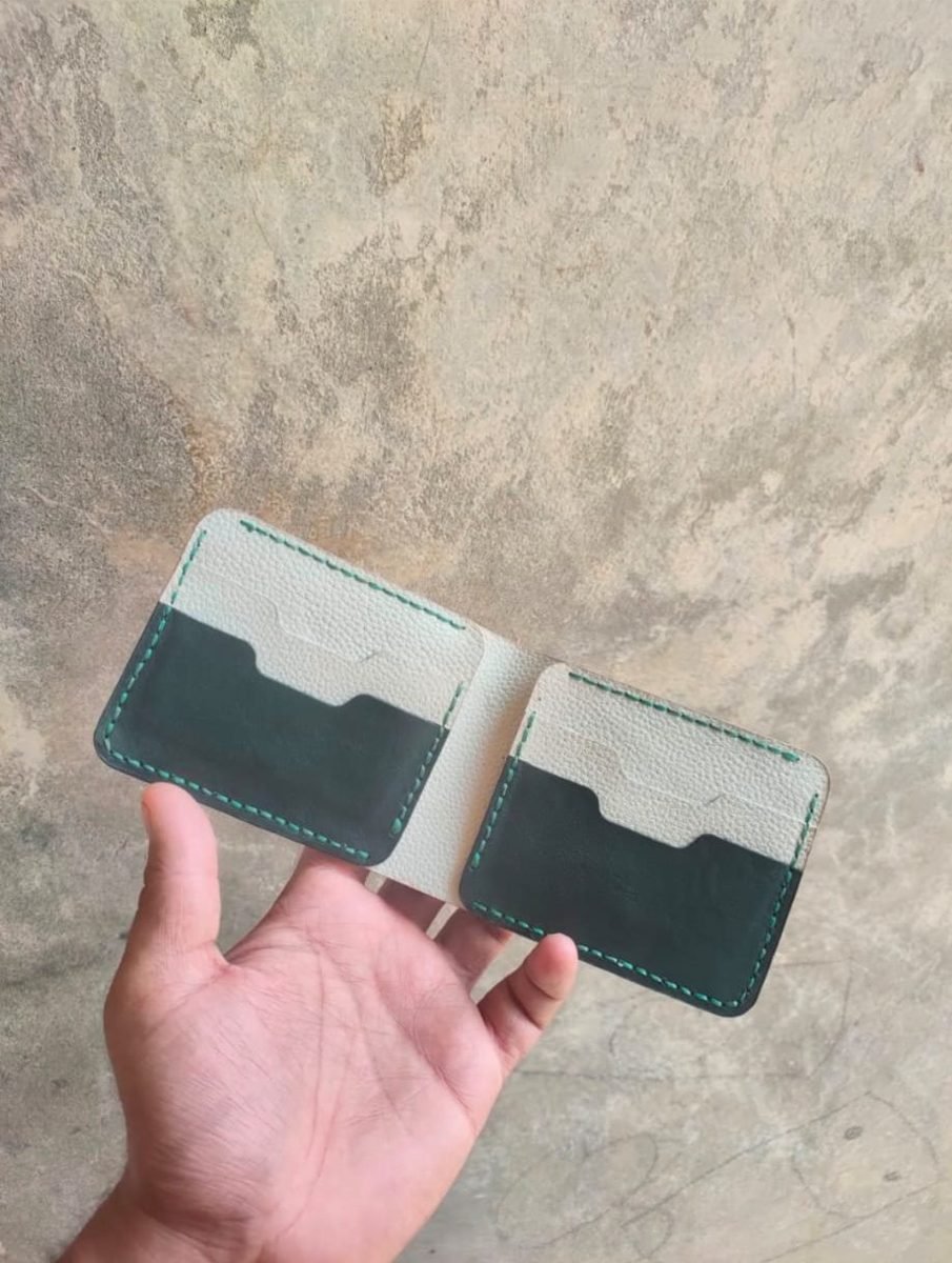 Forest Green & Cream Two-Tone Wallet - view 5
