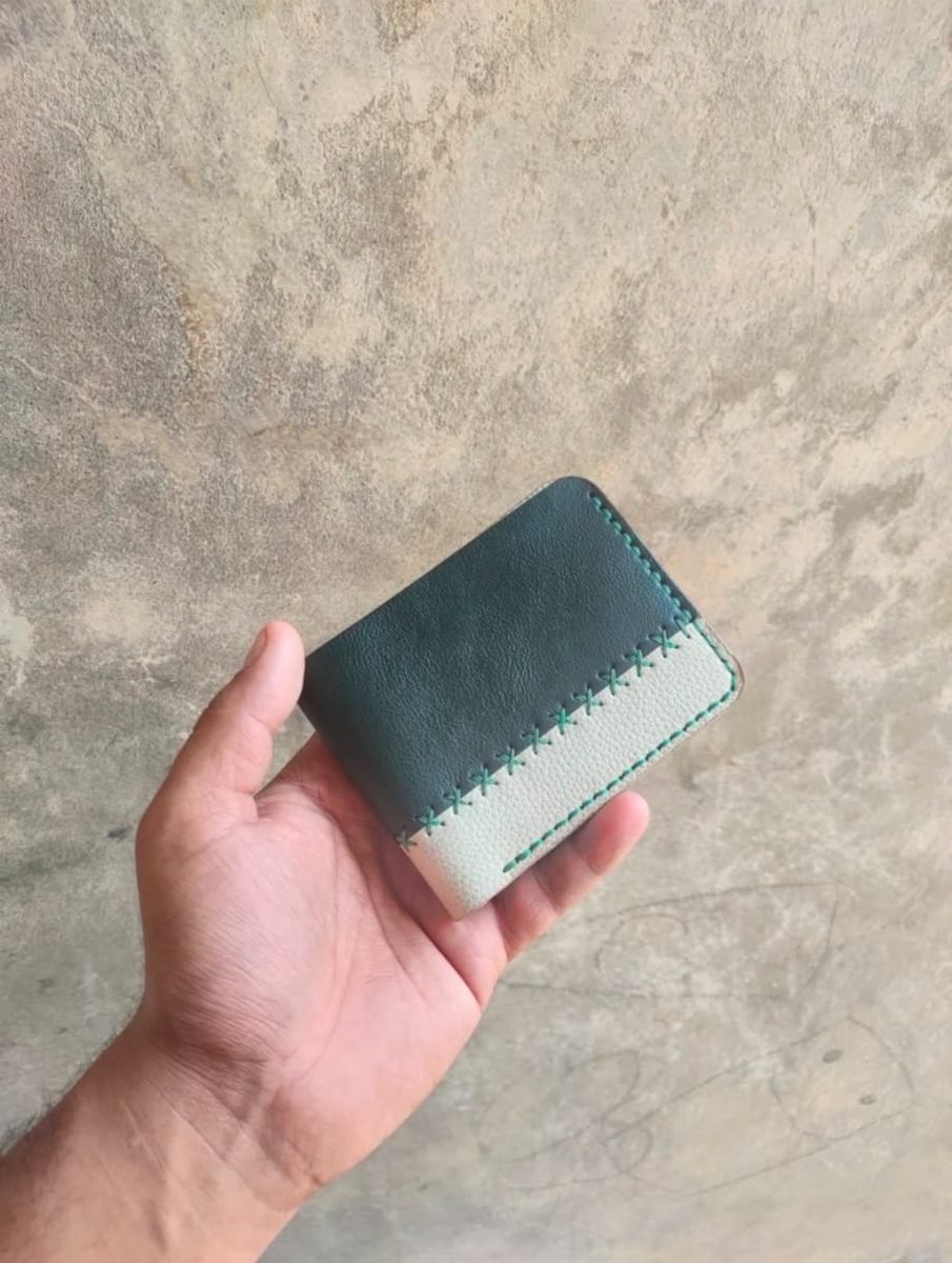 Forest Green & Cream Two-Tone Wallet - view 6