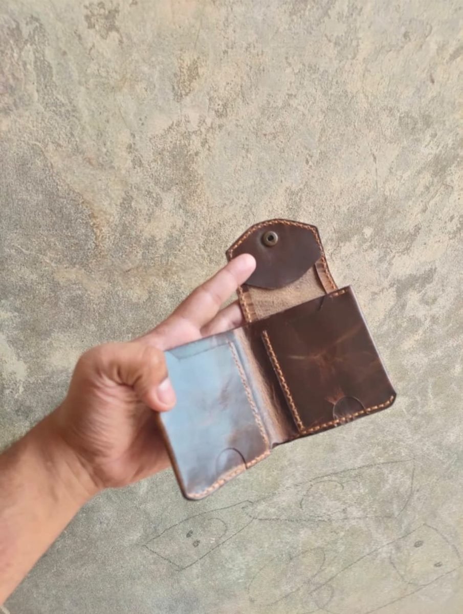 Grey & Brown Two-Tone Wallet - view 2