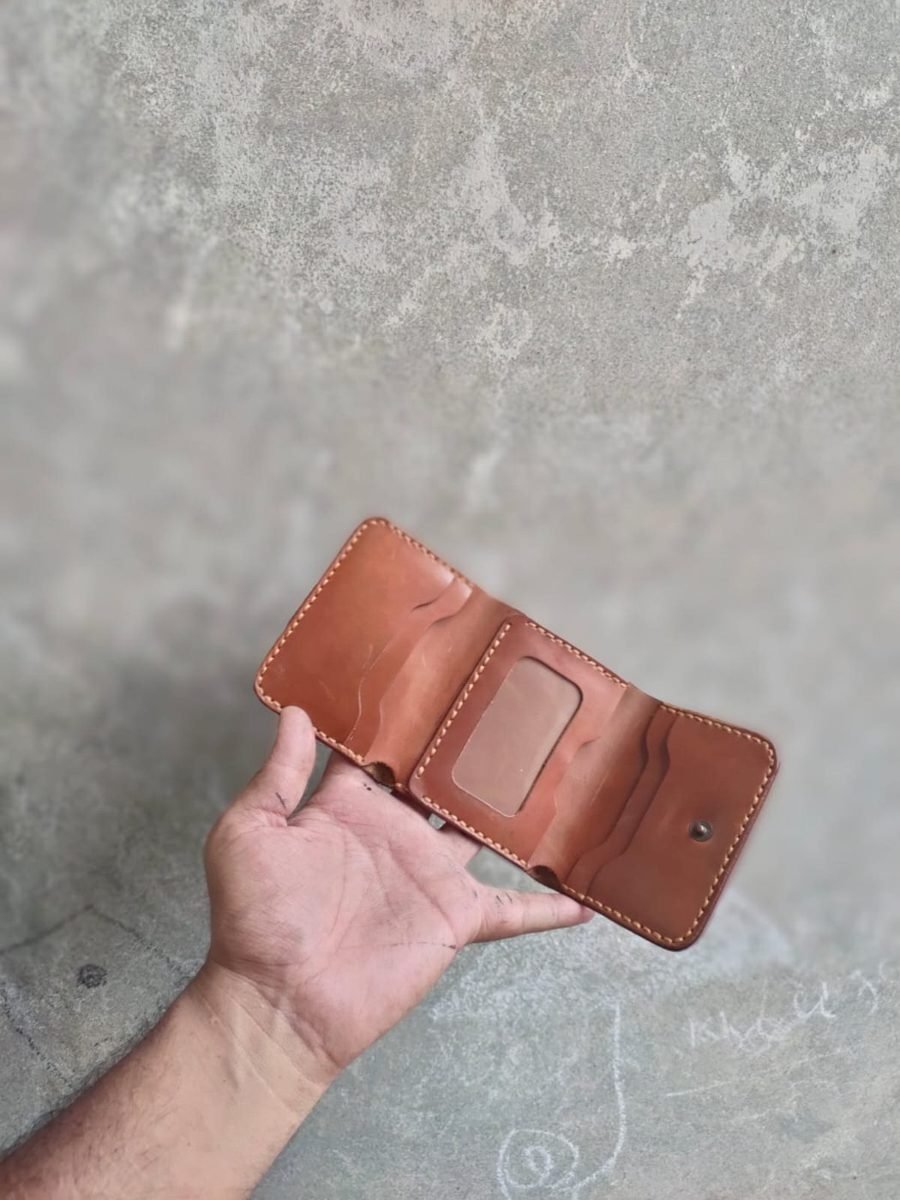 Tan Bifold Wallet with ID Window