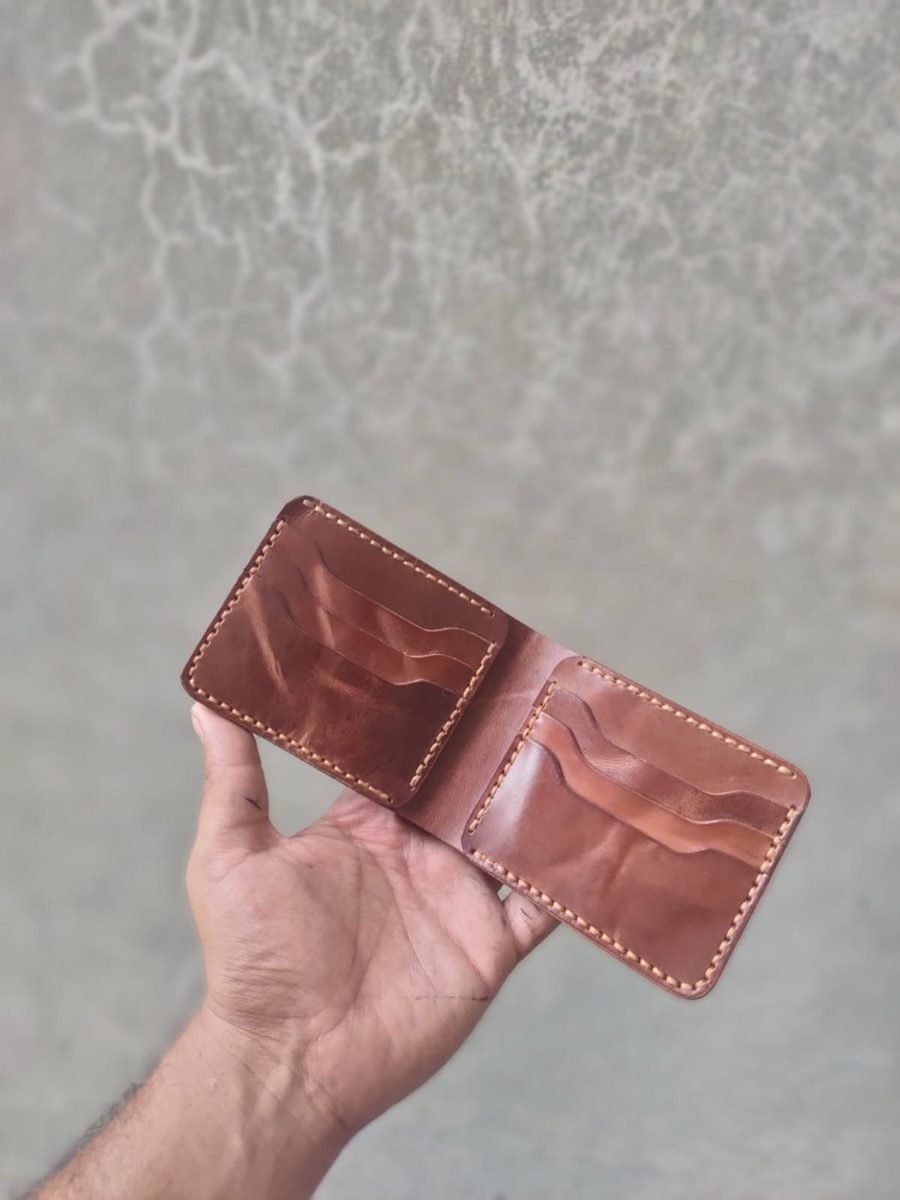 Tan Bifold Wallet with ID Window - view 3