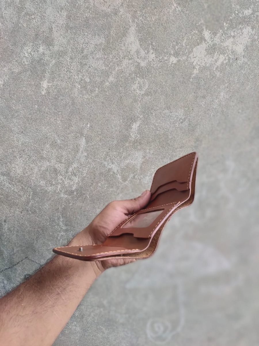 Tan Bifold Wallet with ID Window - view 4