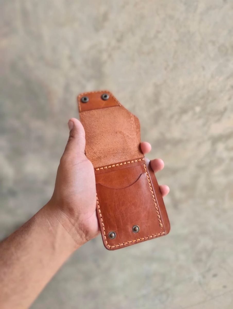 Tan Snap Card Holder - view 2