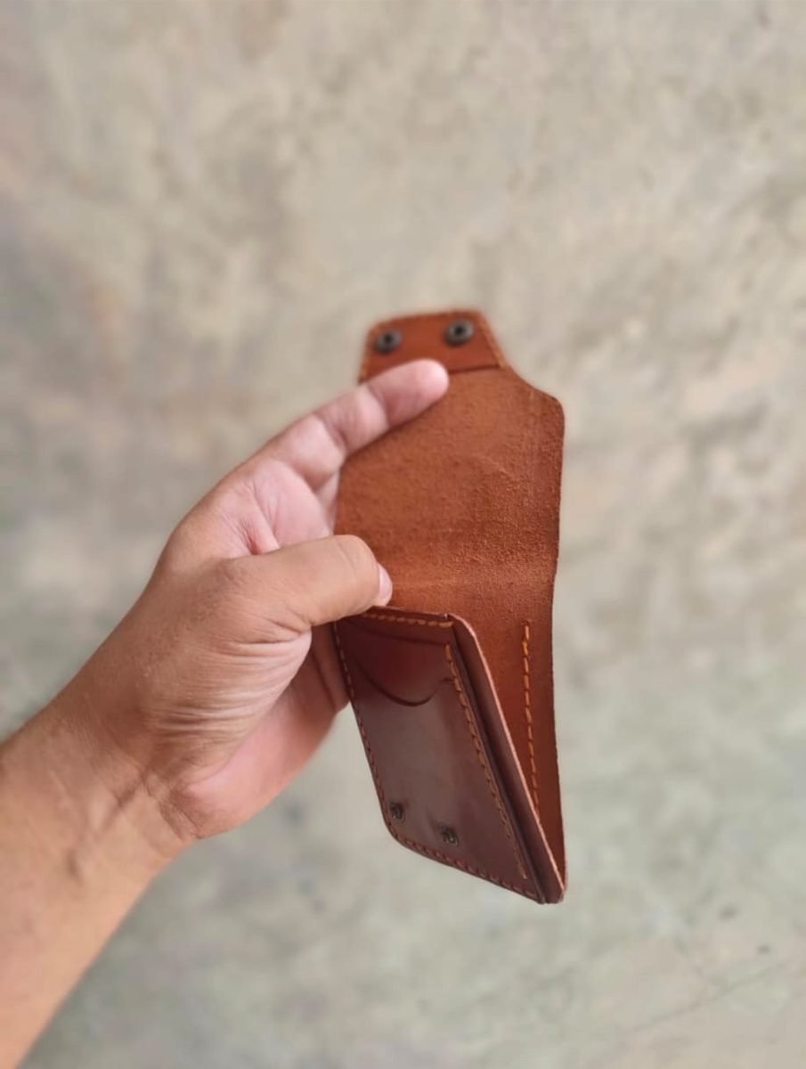 Tan Snap Card Holder - view 3