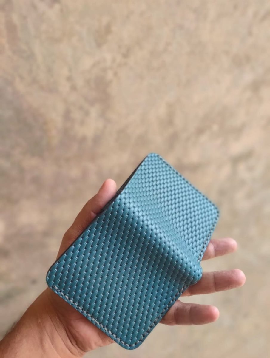 Teal Textured Card Wallet - view 2