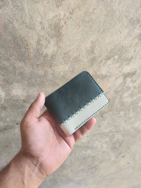 Forest Green & Cream Two-Tone Wallet