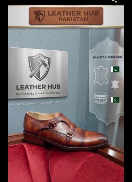 Hand-burnished tan/brown double monk