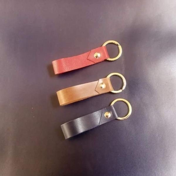 Leather Key Loop Keychain