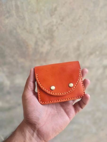 Orange Snap Coin Purse