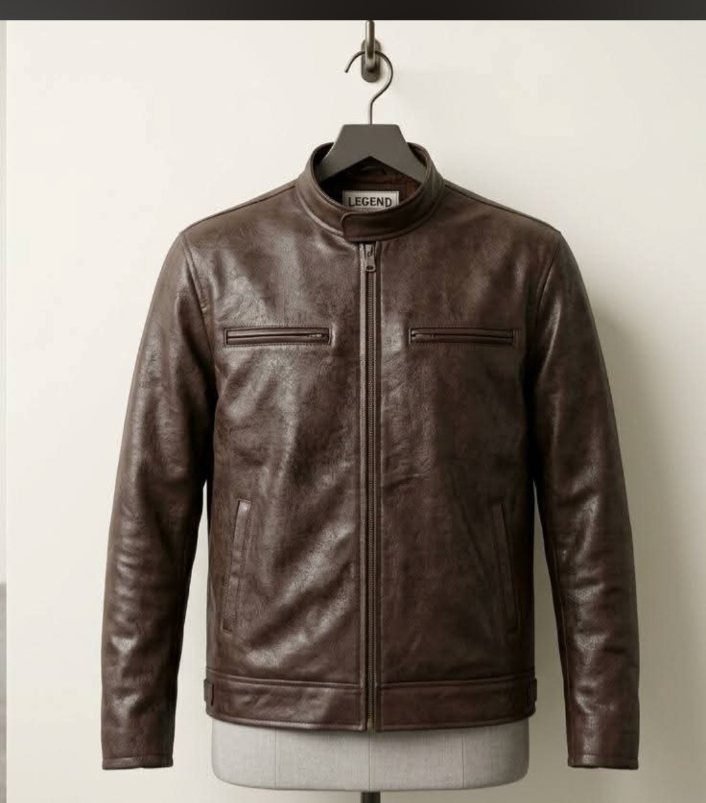 Vintage Brown Leather Jacket