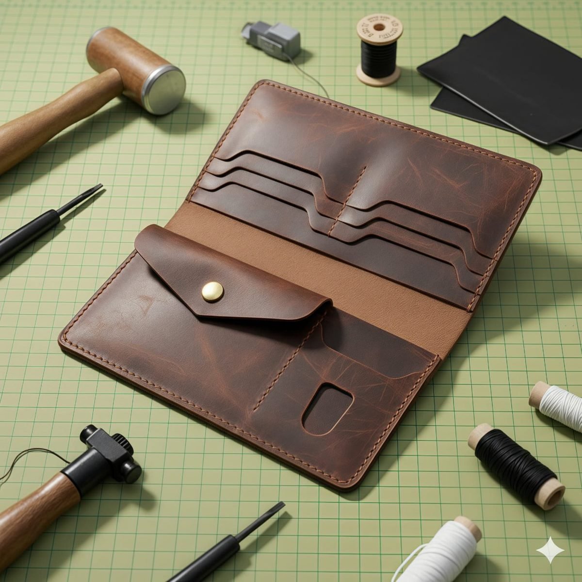 Vintage Brown Long Wallet - view 6